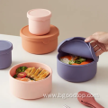 Round food storage container